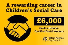 Social workers who join the team at Milton Keynes City Council could be eligible for a £6,000 Golden Hello