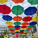 The art installation will feature 400 umbrellas at Milton Keynes city centre