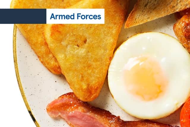 Armed forces workers will get a free breakfast from Tesco