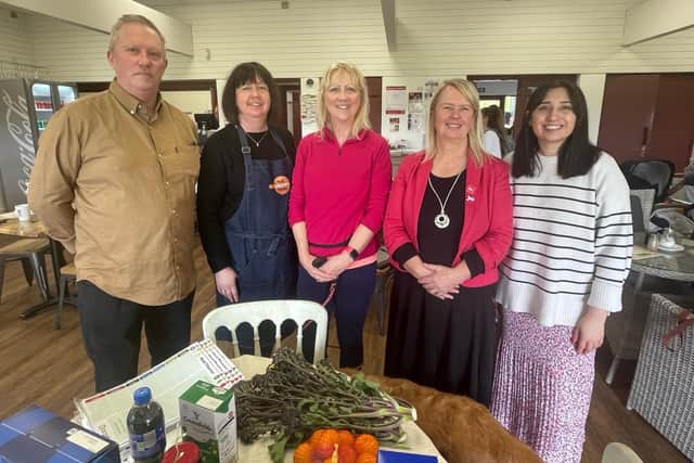 Barry, Michelle, Zoe, Mandy and Shanika at the soft launch of the larder.