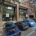 New homes proposed at Bank House on Midsummer Boulevard have hit a setback due to proposals for trees, planting and paving. Pic: Google Street View
