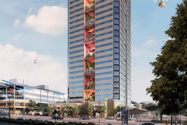 Work on the 33-storey high block of flats has not yet started