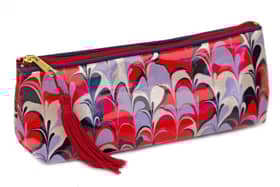 Warner Bros chose this hand-dyed silk wash bag, made by a small MK business called Whitehorn Modern Marbling to use in the new Barbie movie