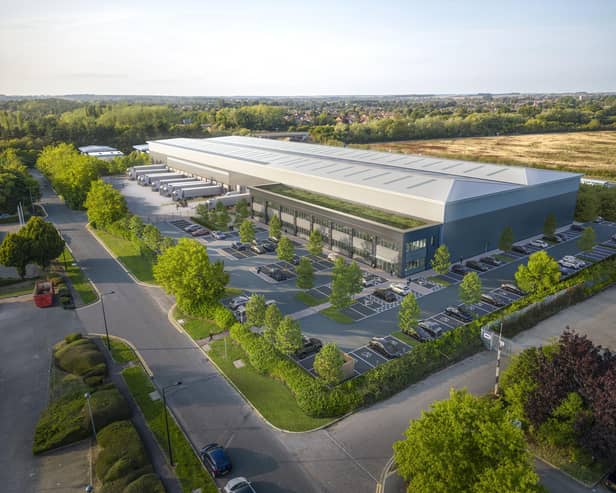 Artists impression of the new Logistics City MK planned for Michigan Drive at Tongwell