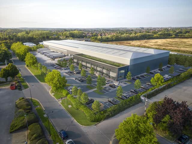 Artists impression of the new Logistics City MK planned for Michigan Drive at Tongwell