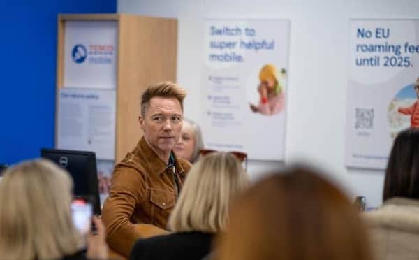 Ronan Keating is  making surprise visits to Tesco stores. Could he be coming to Milton Keynes?