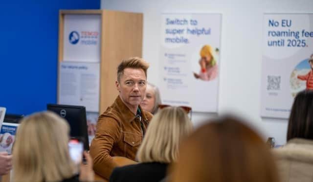 Ronan Keating is  making surprise visits to Tesco stores. Could he be coming to Milton Keynes?