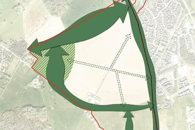 This is the location of the new Shenley Park estate