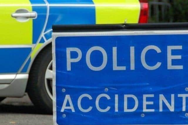 The A5 northbound was closed for a while after the collision