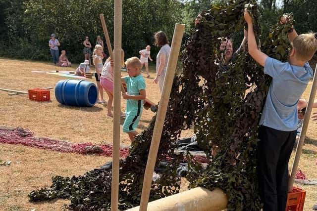 Craft activities were on offer during the Milton Keynes Play Association's summer holiday programme