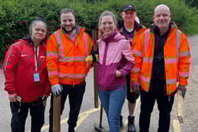 Community forest supported by Amazon in Milton Keynes