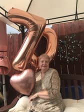Patricia Mulholland, pictured at her 70th birthday celebration, was a much loved wife and mother