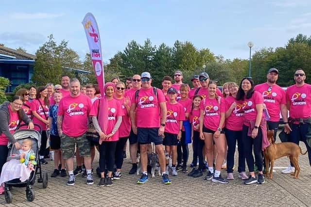 The Team Autotech Group at the Brain Tumour Research Walk of Hope in Milton Keynes on September 30