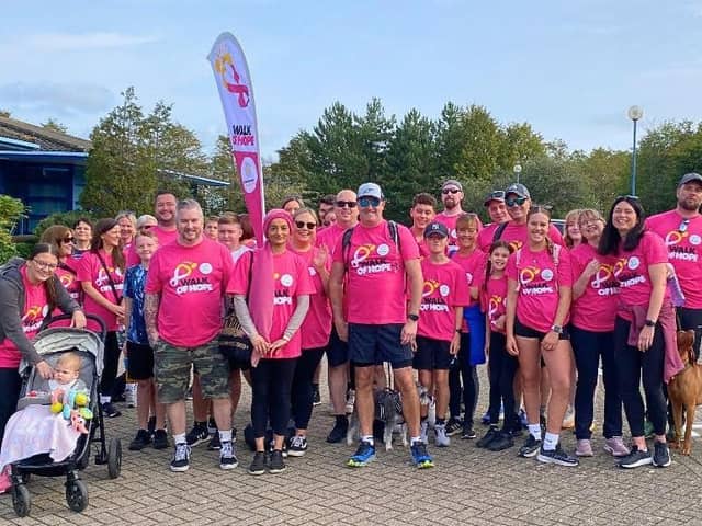The Team Autotech Group at the Brain Tumour Research Walk of Hope in Milton Keynes on September 30