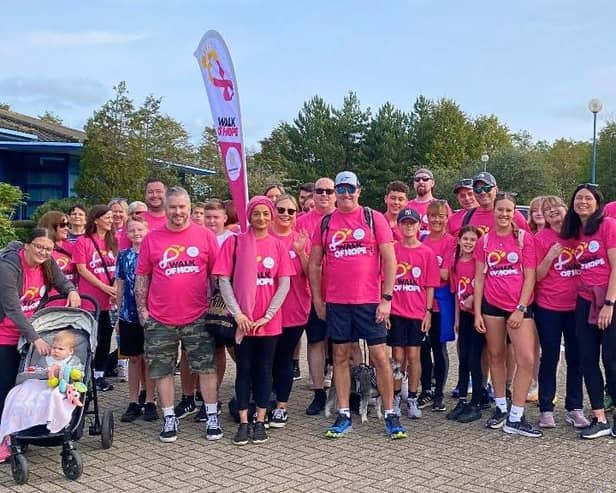 The Team Autotech Group at the Brain Tumour Research Walk of Hope in Milton Keynes on September 30