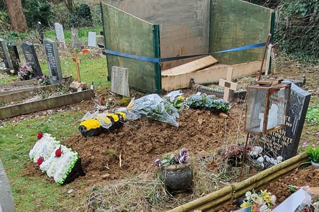 Relatives say there's no excuse for the 'shocking' appearance of the cemetery