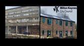 The Serpentine Court flats before and after