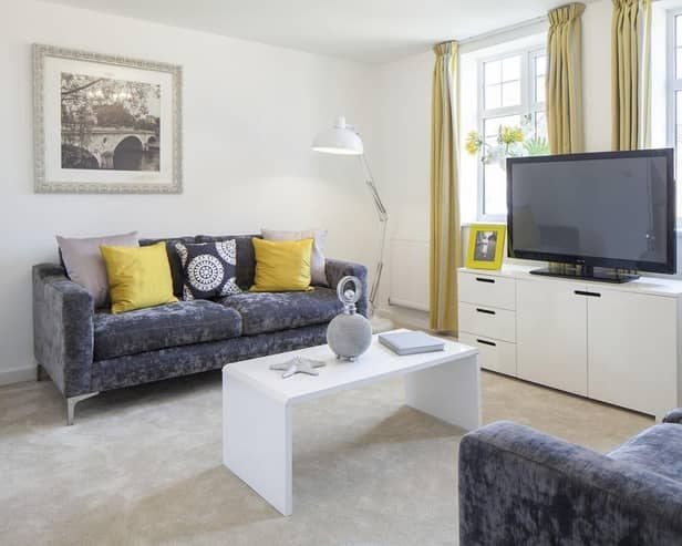 DWSM - The living room inside a typical David Wilson Homes property in Milton Keynes