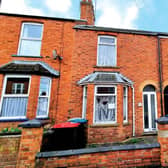 The terraced house has three bedrooms