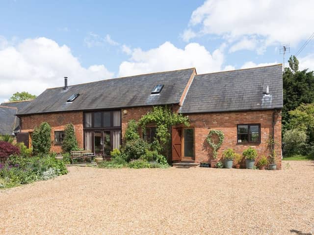 A general view of the five-bed barn conversion, on sale now at Pound Lane in North Crawley. Pic: Artistry Property Agents