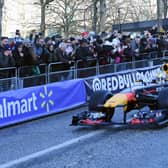 Max Verstappen took to the streets of Milton Keynes on Saturday as part of the Red Bull Racing MK Home Run