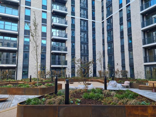 The new office-to-residential development is in Silbury Boulevard, Central Milton Keynes