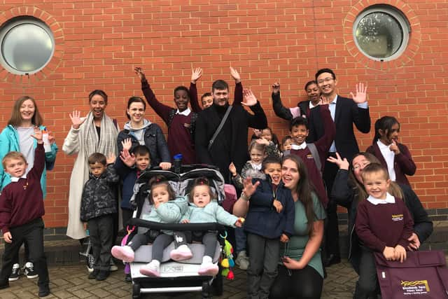 It's celebration time at Brooklands Farm Primary school after an Oustanding Ofsted report