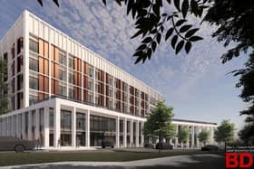 An artists' impression of the new Women and Children's Hospital planned for Milton Keynes
