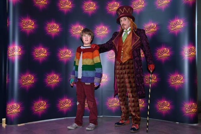 Ready to take audiences on a fantastical journey - Isaac Sugden (Charlie Bucket) and Gareth Snook ( Willy Wonka) star in Charlie and the Chocolate Factory -The Musical
