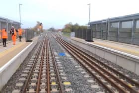 The new track was completed almost two years ago but has never yet been used for passenger trains