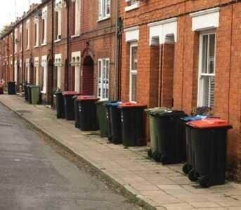 Four wheelie bins per household will be too much for traditional streets with no front garden space, say residents in Wolverton