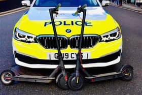 Police have already seized dozens of e-scooters being used illegally