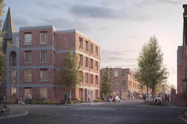 Artists' impression of the new development of Wolverton's Agora site