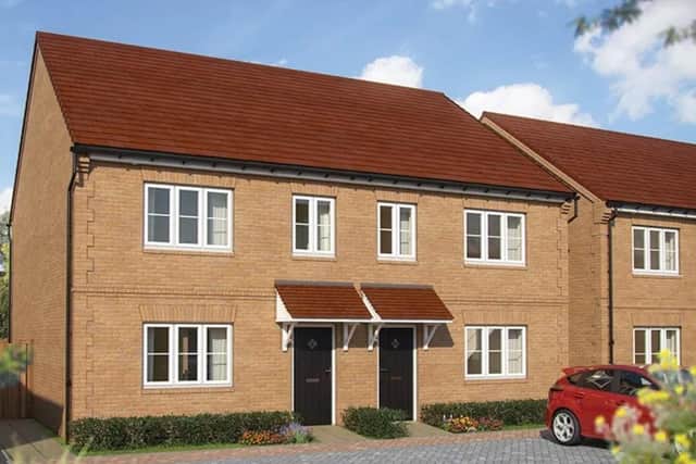 A general view of the property The Nash, located at Shorthorn Drive in the Whitehouse area of Milton Keynes