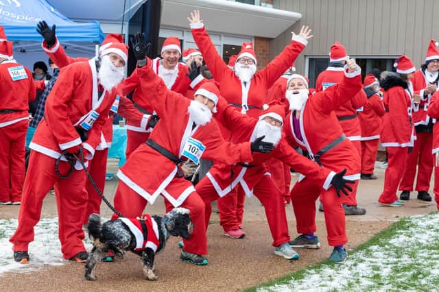 Sign up for the Willen Hospice Santa Dash before October 31 to qualify for a discount