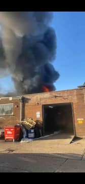 The fire caused serious damage in Tavistock Street in Bletchley