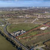A drone image of the two latest parcels of land to be acquired by Bellway Northern Home Counties at Whitehouse Park.