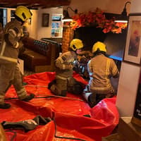 Landlord thanks firefighters after their quick work stops blaze spreading to thatched roof of Buckinghamshire pub