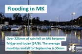 Much of Milton Keynes has been underwater due to freak rainfall levels over the past five days