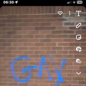 The rest of the graffiti scrawled on Walnut Tree in Milton Keynes is so offensive that it is unprintable