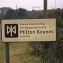 An old Milton Keynes sign from decades ago