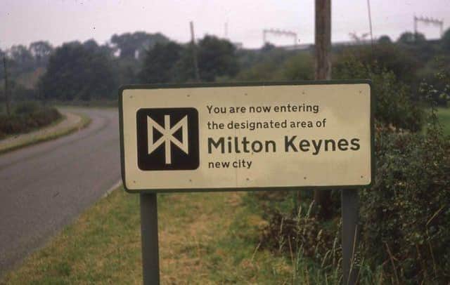 An old Milton Keynes sign from decades ago