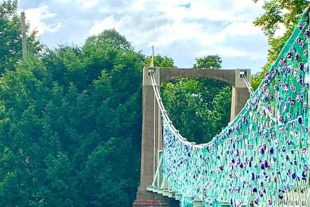 The yarn bombing at Wardown