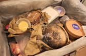 A glimpse of what's inside the Peels on Wheels box.