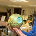Charles Hanson with Chinese Qianlong vase: photo by Mark Laban