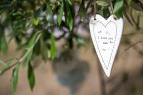 A Mother's Day memorial heart