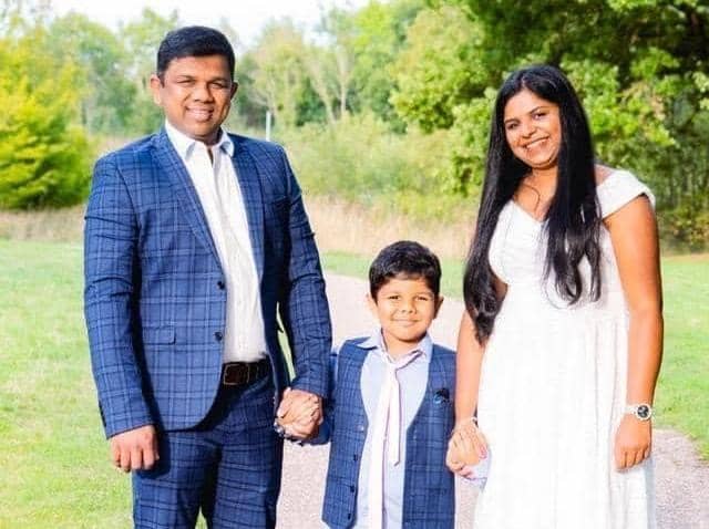 Jayshri Kakde and her family