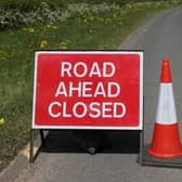 The stretch of road will be closed all night