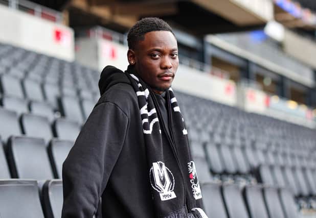 Rushian Hepburn-Murphy has signed for MK Dons from Crawley Town (Picture: MKDons.com)