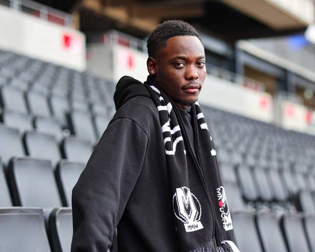 Rushian Hepburn-Murphy has signed for MK Dons from Crawley Town (Picture: MKDons.com)